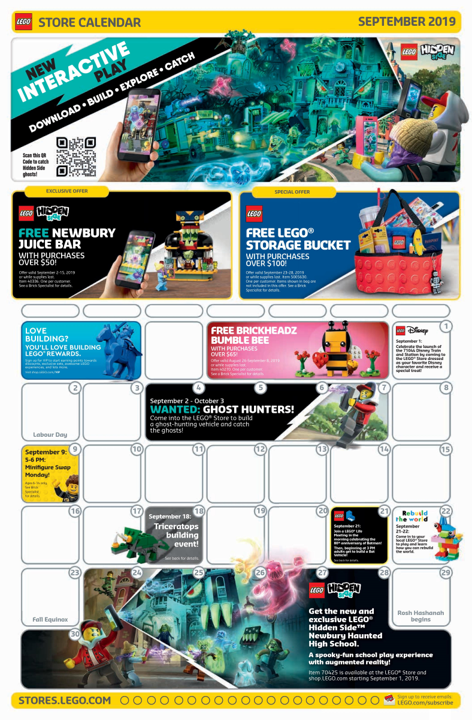 September LEGO promotions Brickset